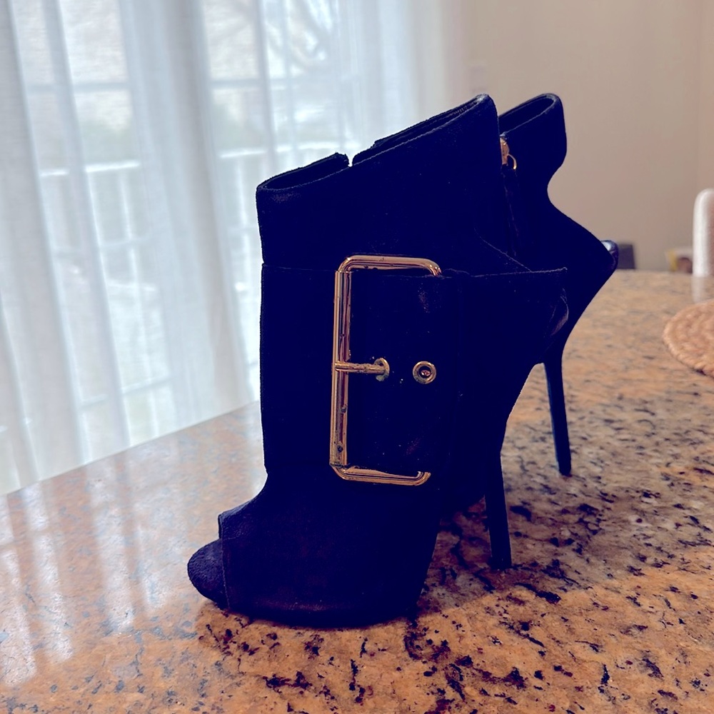Blue booties